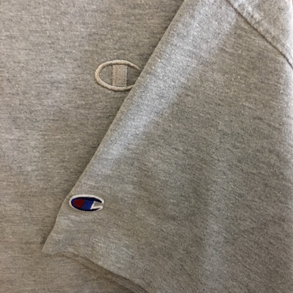 Champion Authentic Gray Logo Tee Men’s XL - Picture 5 of 7